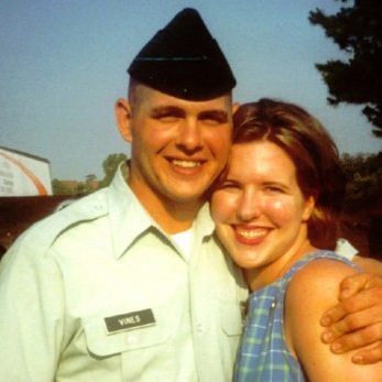 soldier and his wife